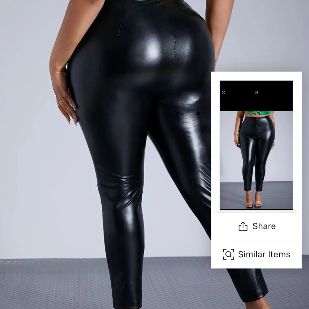 Black leather pants